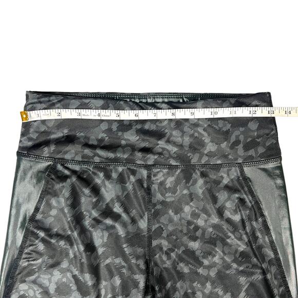 Souluxe Leggings Black Grey Printed Pull On Stretch Pants Youth Girl's 10 Years - Picture 5 of 13